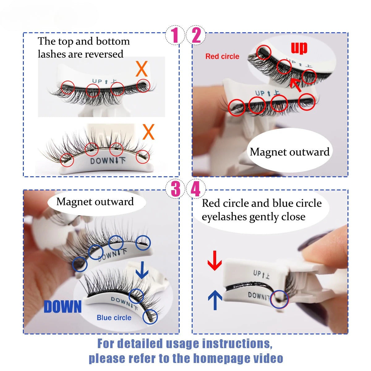 Lashéa™ – Reusable Magnetic Lashes with Applicator